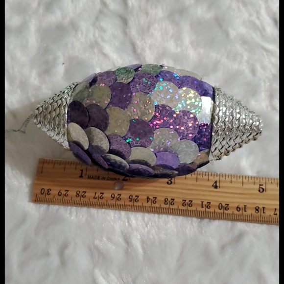 Purple & Silver iridescent ornament Bundle/save! - Picture 5 of 5